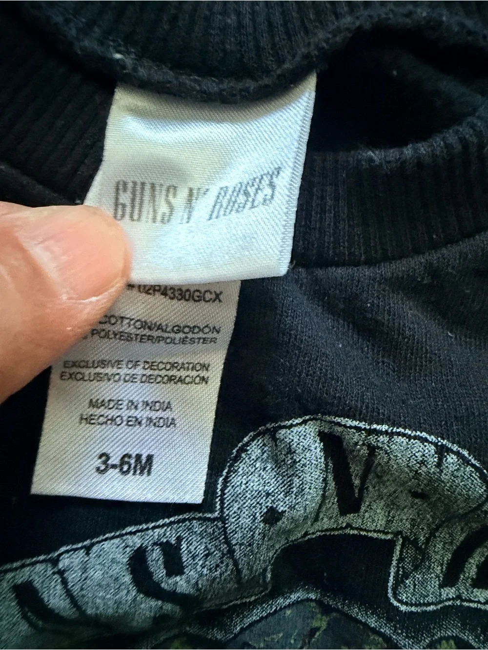 Guns N' Roses Black Kids Sweatshirt - Sweet Child Graphic